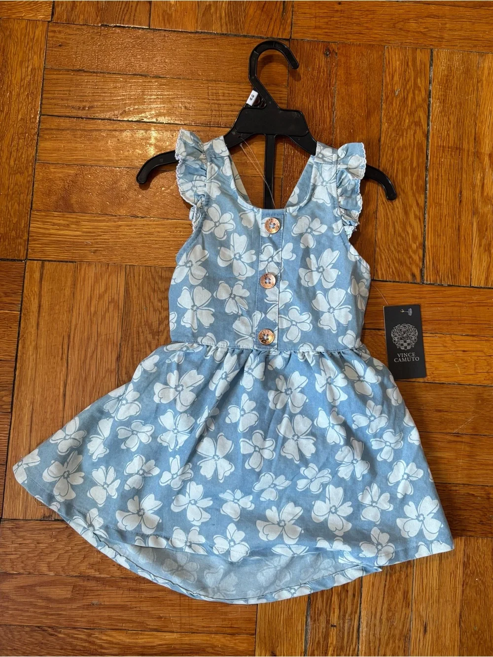 Vince Camuto Toddler‎ Girls floral Dress and Bloomers Set Size 18 Months NWT